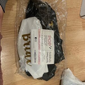 White and Gold Bride Clutch